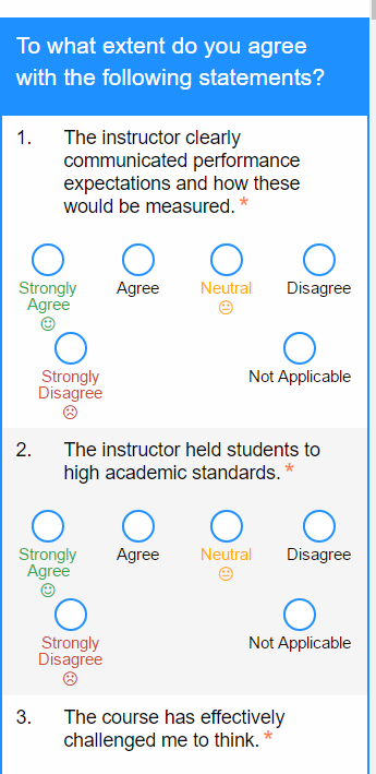SurveyDIG Mobile Evaluation Interface